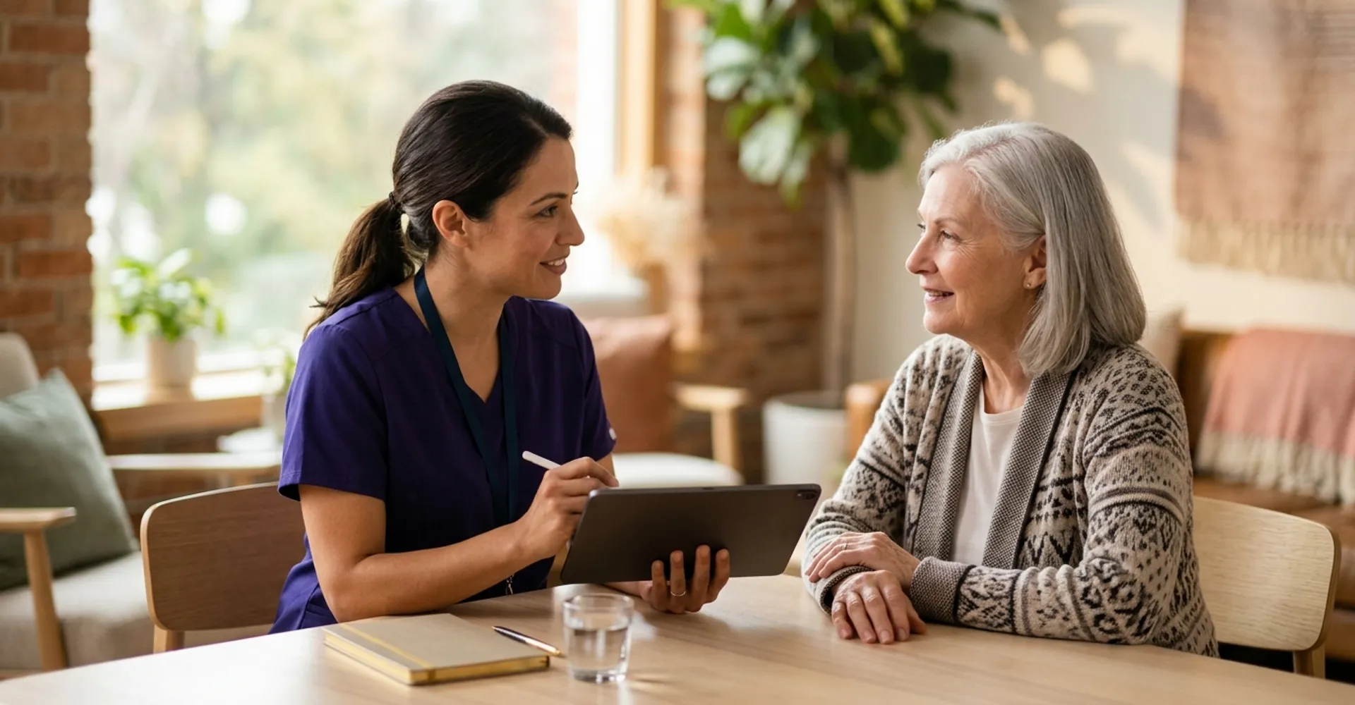 A reassuring, calm setting representing the start of care with Ohanacare Solutions